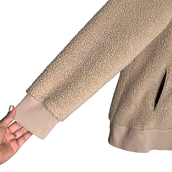 Calvin Klein Half-Zip Sherpa Jacket Size Medium - Picture 4 of 11